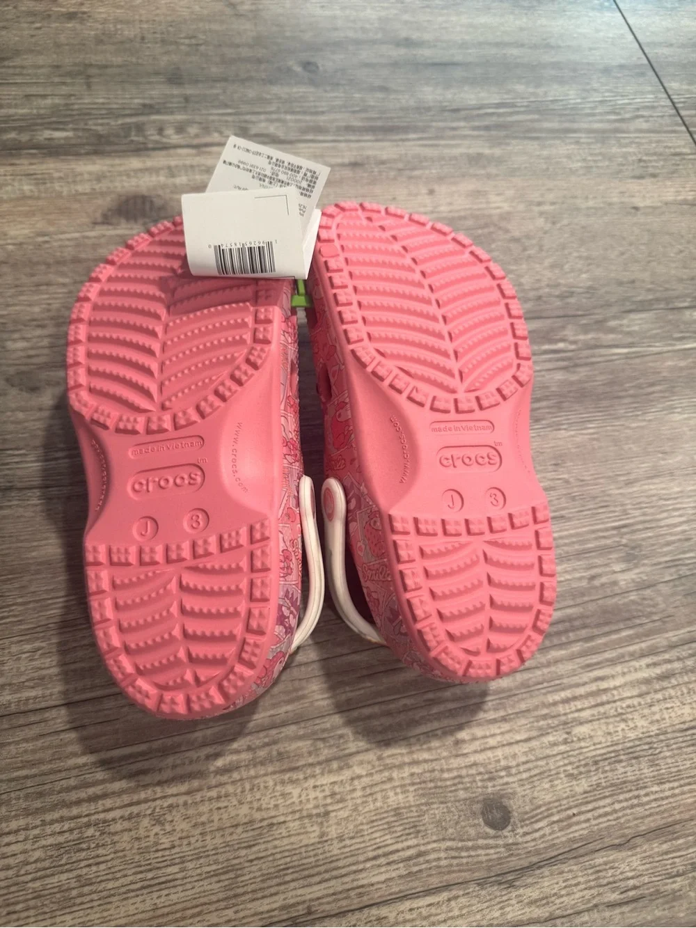 CROCS Pink Kids Clogs with Hello Kitty & Character Charms